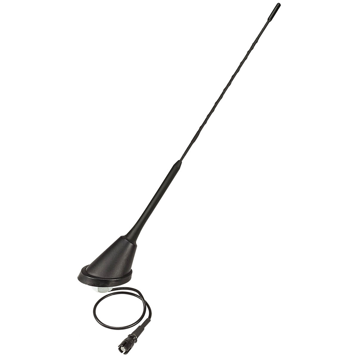 KFZ Antenne Dachantenne kompatibel mit Audi A3 A4 A6 16V Look Verstärker RAKU 2 II Anti Noise Stab 40cm 60 Grad