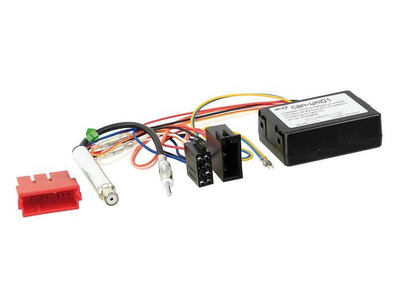 ACV CAN Bus Interface Adapter kompatibel mit Audi A2 A3 A4 A6 Audi ISO Zündplus Speedpuls Rückwärtsgang Radio-Kabelsatz mit Antennenadapter adaptiert auf ISO