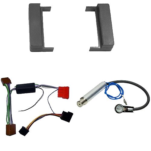 Radioeinbauset kompatibel mit Audi A2 A3 A4 TT (8N) (8Z) (8L) (B5) 1-DIN schwarz