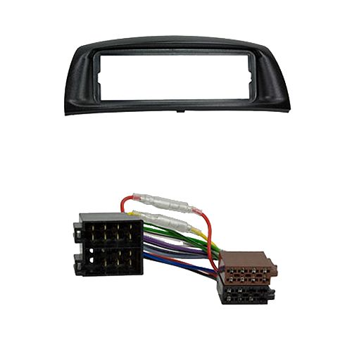 Radioeinbauset kompatibel mit Fiat Punto 1-DIN schwarz 1999-2005 