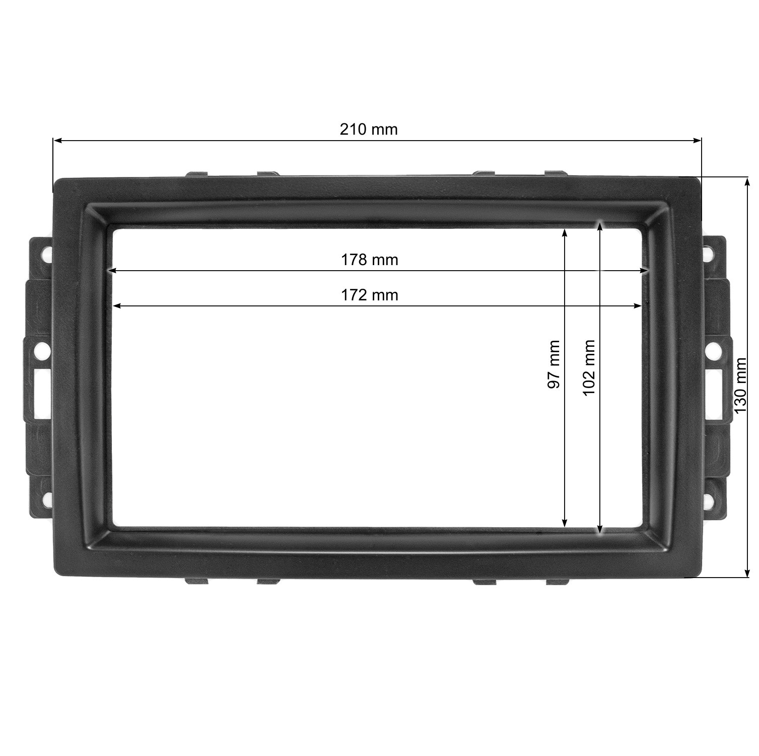 tomzz Audio Doppel DIN Radioblende kompatibel mit Chrysler Dodge Jeep-/bilder/big/2407-015-5.jpg