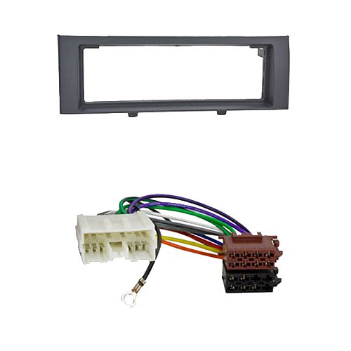 Radioeinbauset kompatibel mit Mitsubishi Colt Colt CZC (Z30) (Z30G) (Z3V) (Z3B) 1-DIN schwarz 2004-2008 vor Facelift