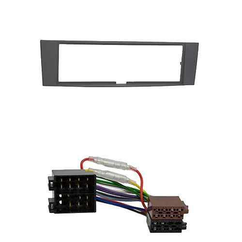 Radioeinbauset kompatibel mit Renault Laguna II 1-DIN schwarz Bj. 2005 - 2008