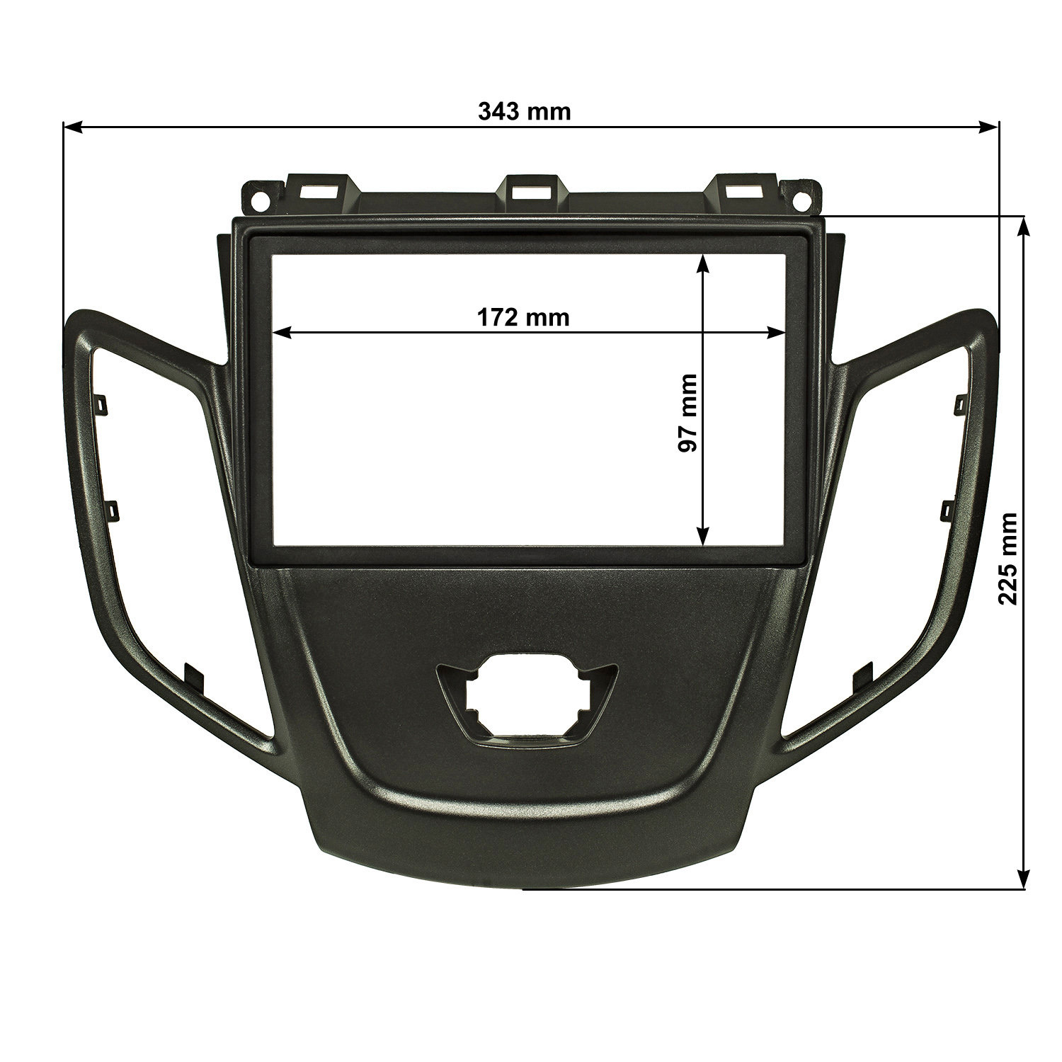 tomzz Audio Doppel DIN Radioblende kompatibel mit Ford Fiesta JA8-/bilder/big/2415-075_4.jpg