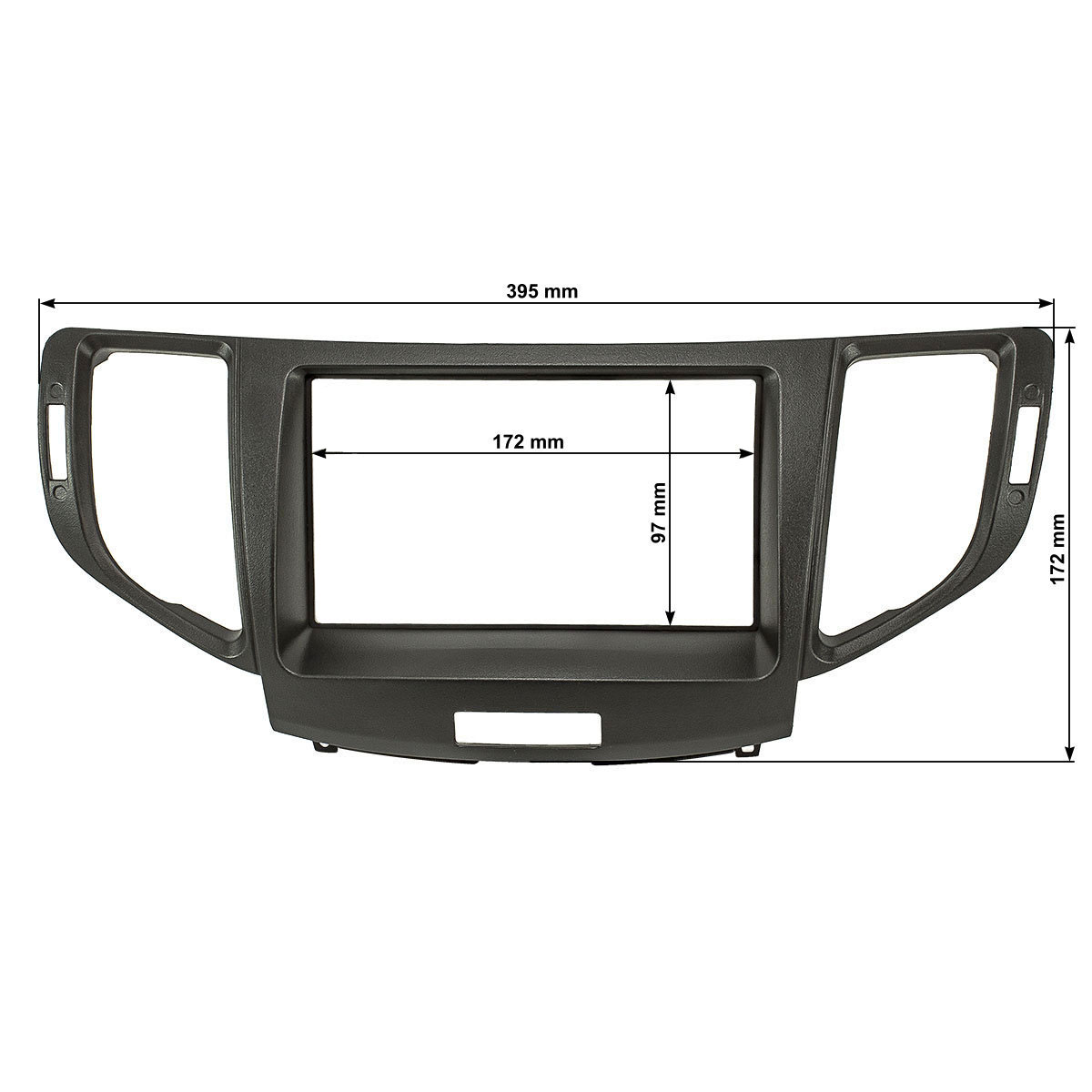 Doppel DIN Radioblende kompatibel mit Honda Accord (CU) (CW) schwarz-/bilder/big/2417-029_1.jpg