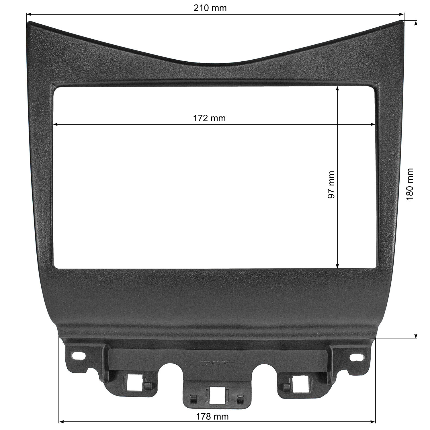 tomzz Audio Doppel DIN Radioblende kompatibel mit Honda Accord schwarz-/bilder/big/2417-033_4.jpg