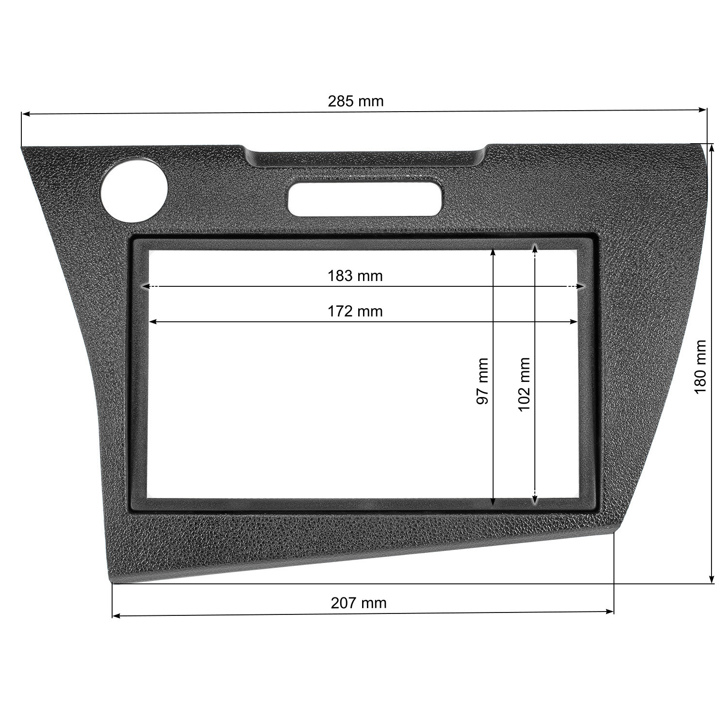 tomzz Audio Doppel DIN Radioblende kompatibel mit Honda CR-Z schwarz-/bilder/big/2417-035-5.jpg