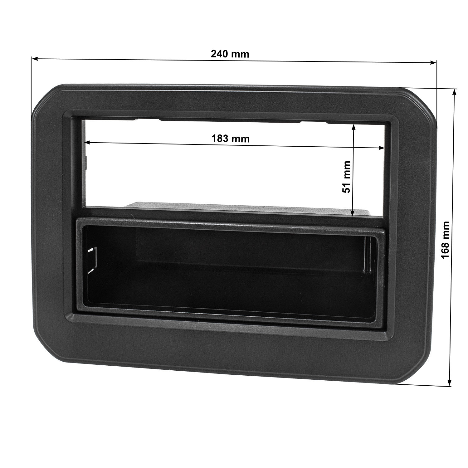 tomzz Audio Radioblende kompatibel mit Suzuki Ignis schwarz mit Fach-/bilder/big/2454-034-2-3.jpg