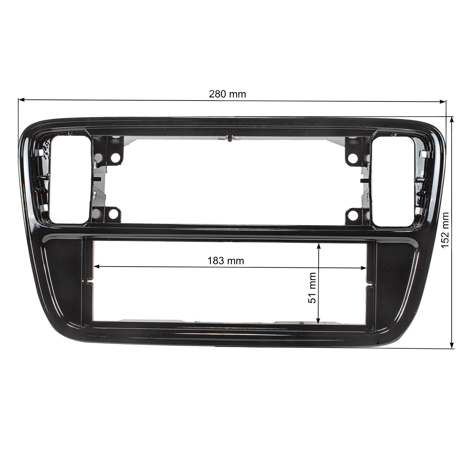 tomzz Audio Radioblende kompatibel mit VW Seat Skoda UP Mii City Go-/bilder/big/2457-040-1-4.jpg