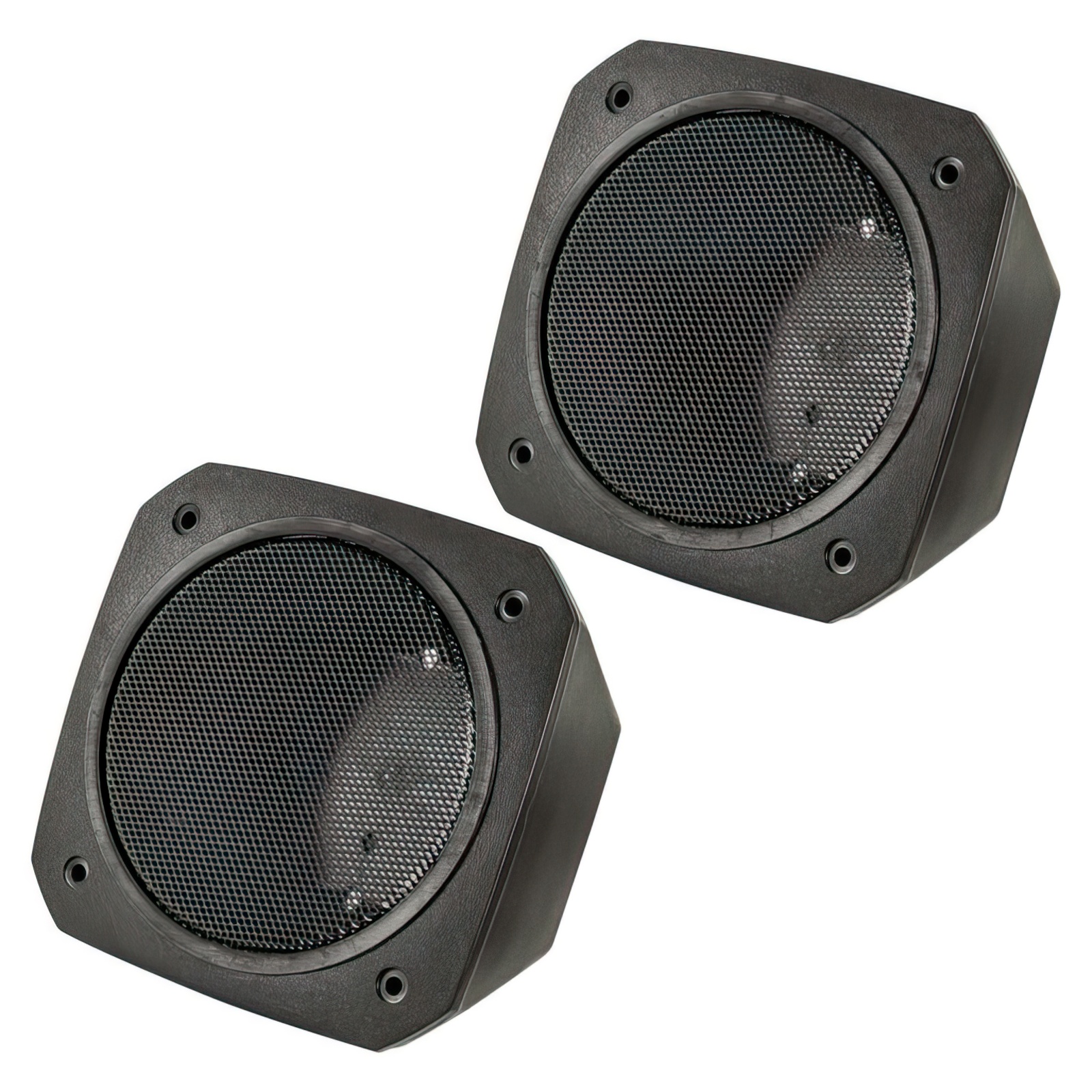 tomzz Audio 10er Retro Look Aufbau Lautsprecher Gehäuse 100mm DIN Lautsprecher KFZ Youngtimer Boot LKW Baumaschinen Hobbykeller