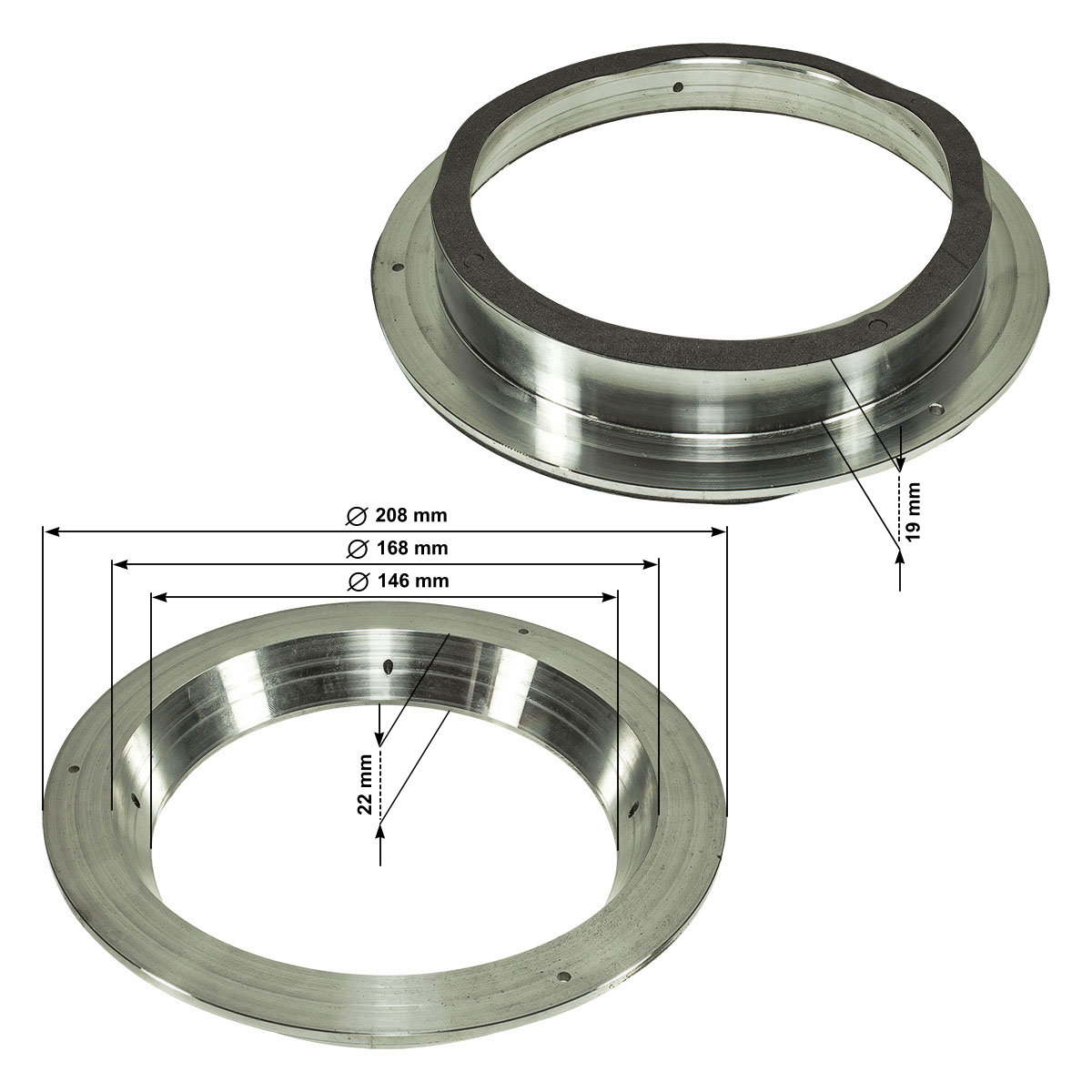 tomzz Audio SOLID Aluminium Lautsprecher Distanzringe Reduzierringe-/bilder/big/2800-021-2.jpg