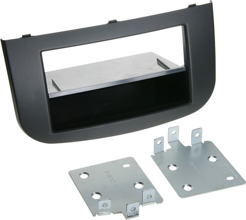 ACV Radioblende kompatibel mit Mitsubishi Colt (Z30) (Z30G) (Z3V) 2-DIN mit Fach schwarz Bj. 11/2008 - 11/2012