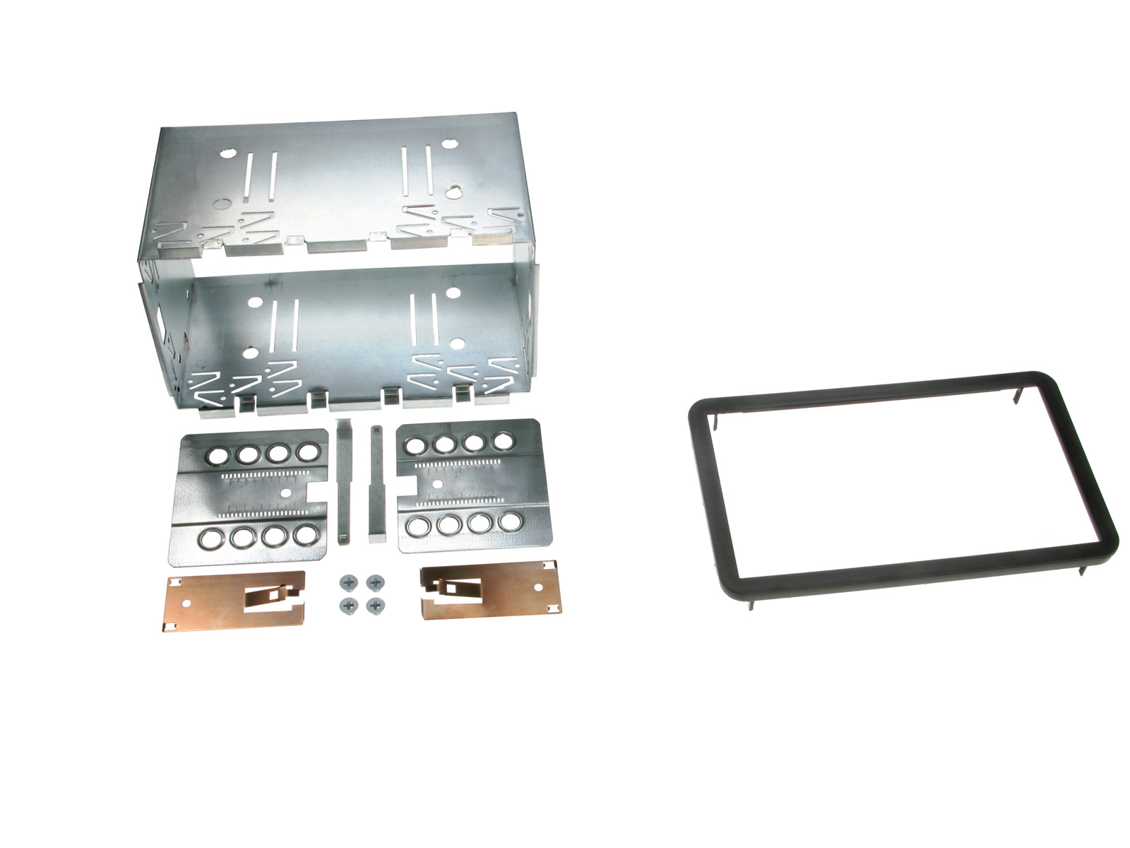 ACV Doppel DIN Radioblende kompatibel mit Alfa Romeo 159 Brera Spider (939) schwarz