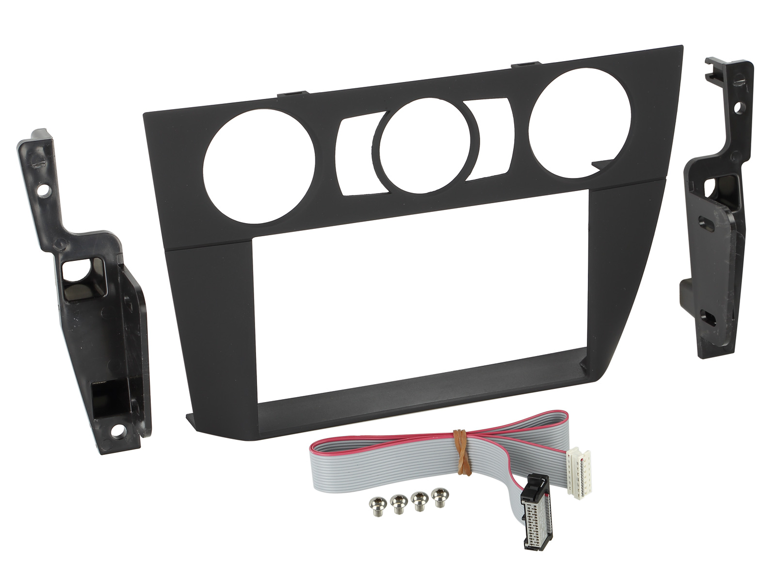 ACV Doppel DIN Radioblende kompatibel mit BMW 3er E90 E91 E92 E93 2-DIN schwarz Bj. 2005-2013