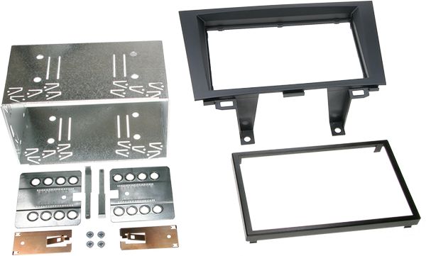 ACV Radioblende kompatibel mit Honda CR-V (RE5) (RE6) (RE7) 2-DIN-Set schwarz Bj. 2006 - 10/2012