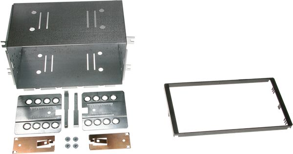 ACV Radioblende kompatibel mit Kia Optima Magentis (GE) 2-DIN-Set schwarz Bj. 10/2005 - 2010