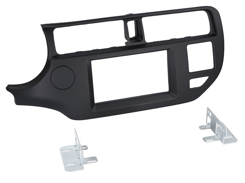 ACV Radioblende kompatibel mit Kia Rio (UB) 2-DIN schwarz Bj. 09/2011 - 03/2015