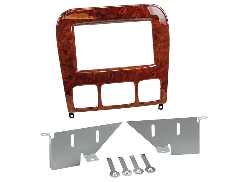 ACV Doppel DIN Radioblende kompatibel mit Mercedes S-Klasse (W220) 2-DIN Holzoptik Bj. 10/1998 - 08/2005
