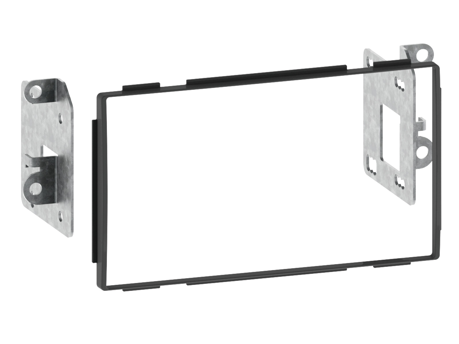 ACV Doppel DIN Radioblende kompatibel mit Nissan Qashqai Qashqai+2 (J10) 2-DIN schwarz bis Bj. 11/2013