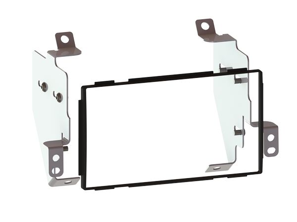 ACV Radioblende kompatibel mit Nissan Note (E11) 2-DIN schwarz Bj. 01/2005 - 09/2013