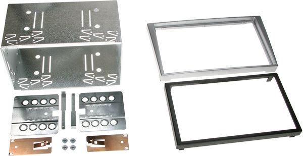 ACV Radioblende kompatibel mit Opel Vectra Signum 2-DIN Set chrom 