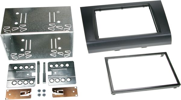 ACV Radioblende kompatibel mit Suzuki Swift Swift Sport (EZ) (MZ) 2-DIN-Set schwarz bis Bj. 08/2010