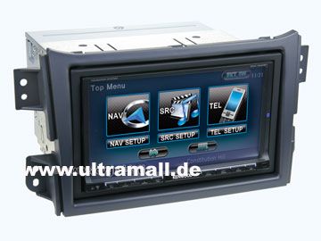 ACV Radioblende kompatibel mit Opel Agila 2-DIN Set schwarz ab Bj.2008 