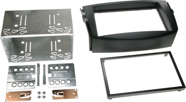 ACV Radioblende kompatibel mit Toyota RAV4 (CA30W) 2-DIN-Set schwarz Bj. 03/2006 - 03/2013