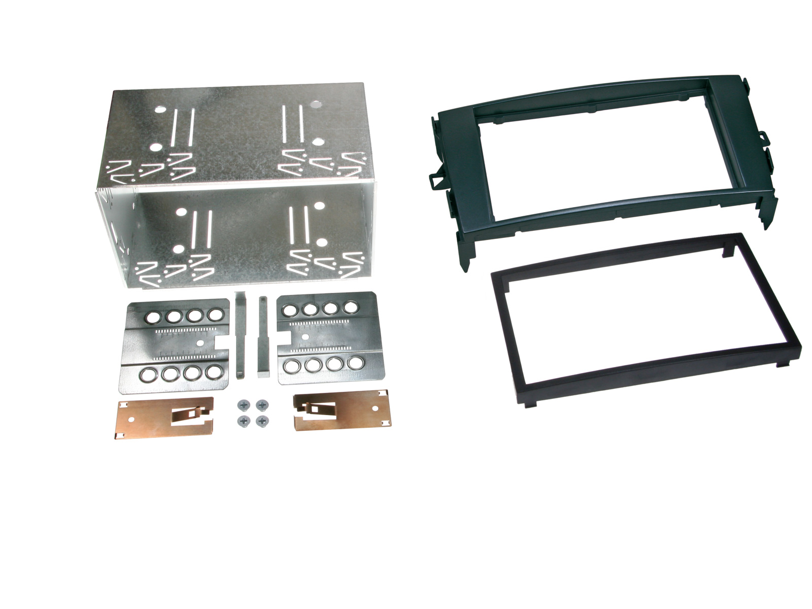 ACV Doppel DIN Radioblende kompatibel mit Toyota Auris (E15J/E15UT) schwarz Bj. 03/2007 - 10/2012