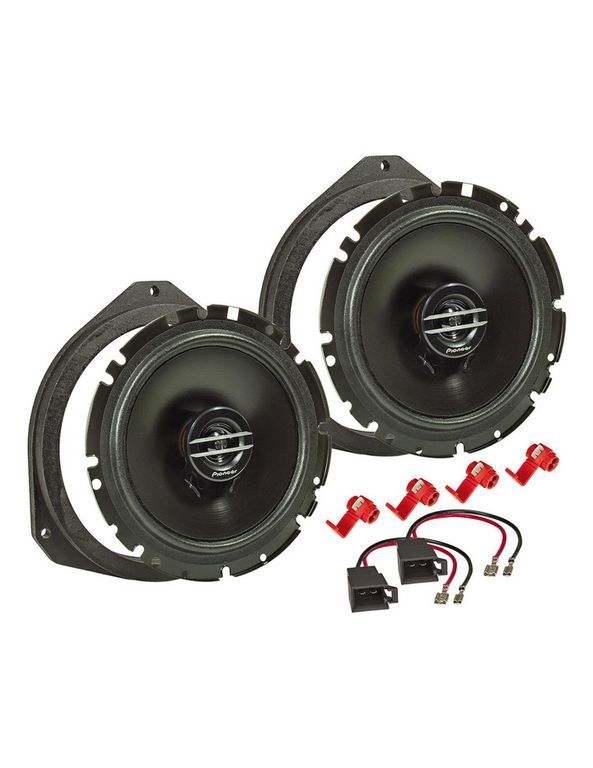 tomzz Audio MDF Lautsprecher Einbau Set kompatibel mit Alfa Romeo MiTo Giulietta 940 955 165mm 2-Wege Koaxial System Pioneer TS-G1720f