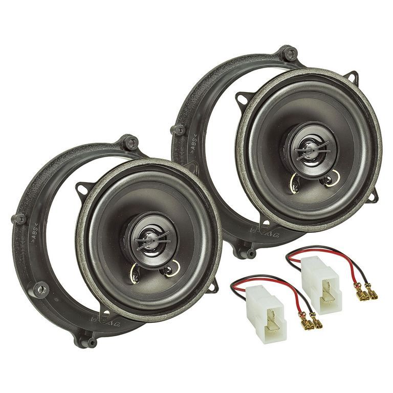 tomzz Audio Lautsprecher Einbau Set kompatibel mit Audi A4 B5 B5 Avant 130mm 2-Wege Koaxial System TA13.0-PRO