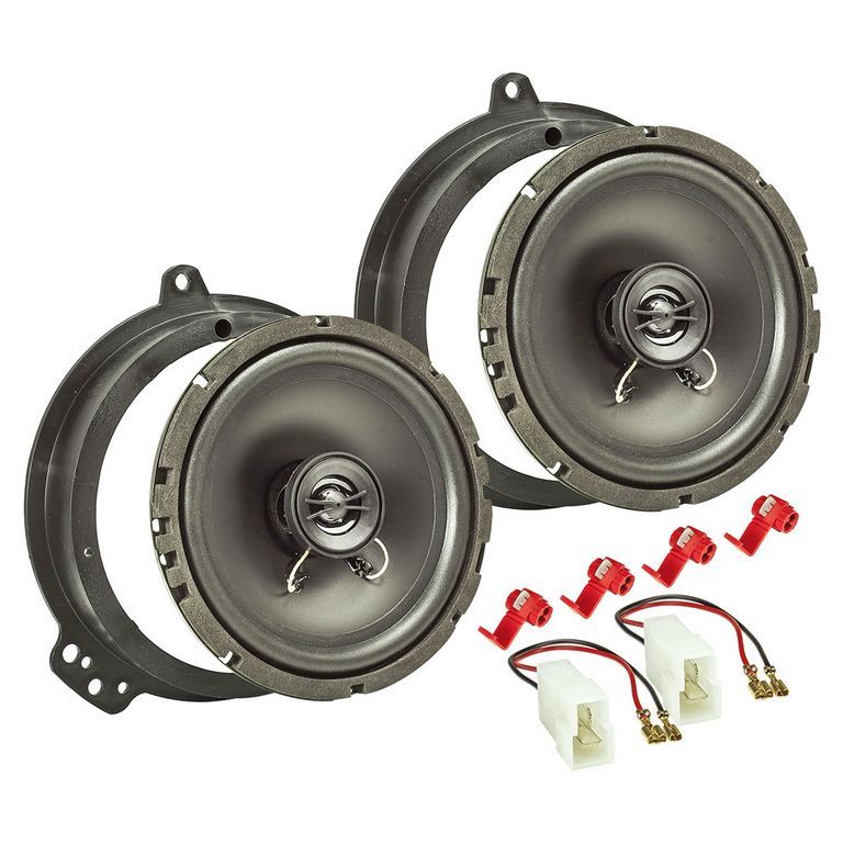 tomzz Audio TA16.5-PRO Lautsprecher Einbau Set kompatibel mit Audi A3 A4 8P 8PA B7 165mm 2-Wege Koaxial System