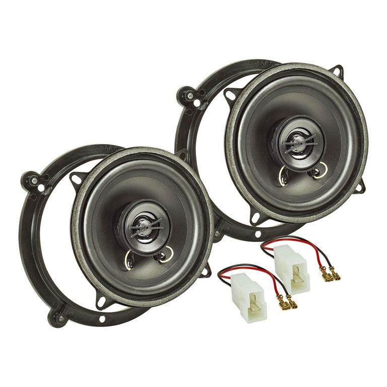 tomzz Audio Lautsprecher Einbau Set kompatibel mit Audi A3 8L 130mm 2-Wege Koaxial System TA13.0-PRO