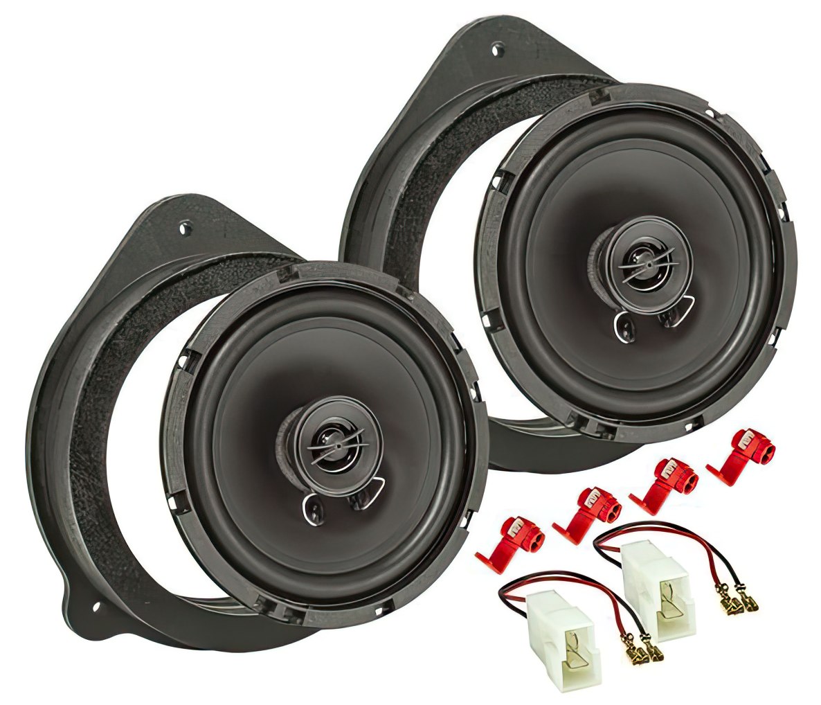 tomzz Audio TA16.5-PRO MDF Lautsprecher Einbau Set kompatibel mit Audi Seat A3 A4 Exeo 165mm 2-Wege Koaxial System