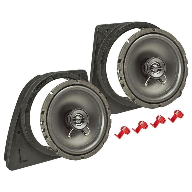 tomzz Audio TA16.5-PRO MDF Lautsprecher Einbau Set kompatibel mit BMW 3er E46 165mm 2-Wege Koaxial System