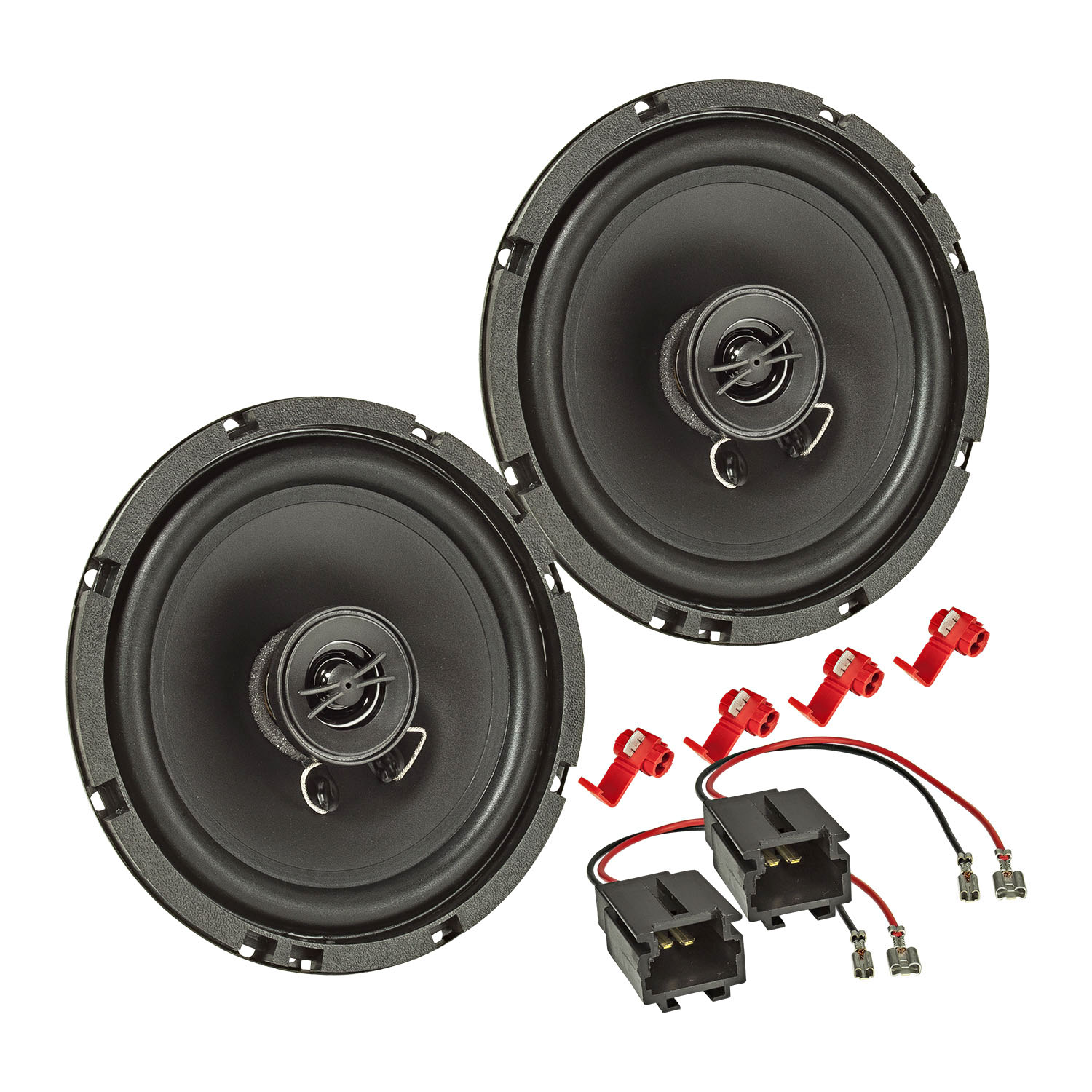 tomzz Audio TA16.5-PRO Lautsprecher Einbau Set kompatibel mit Citroen C2 C3 DS3 C5 C6 Xantia 165mm 2-Wege Koaxial System