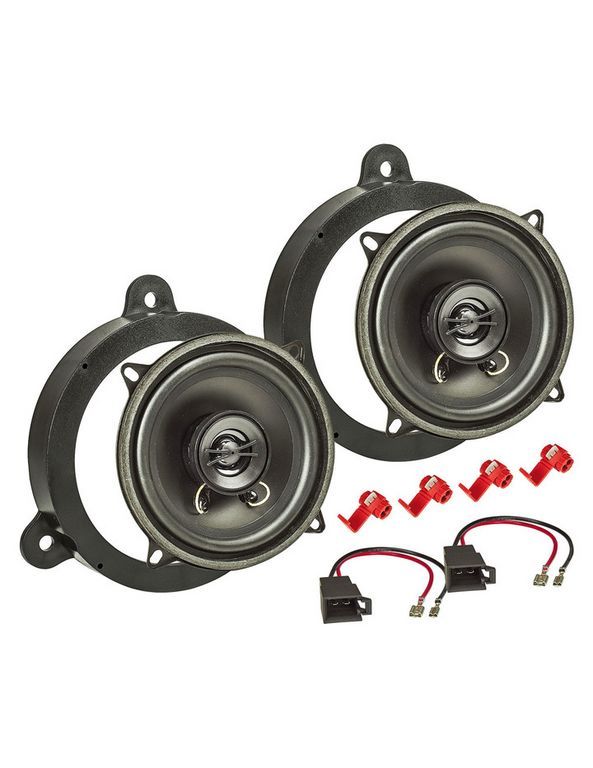 tomzz Audio Lautsprecher Einbau Set kompatibel mit Dacia Renault Logan Sandero Megane Wind 130mm 2-Wege Koaxial System TA13.0-PRO