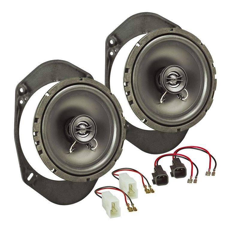 tomzz Audio TA16.5-PRO Lautsprecher Einbau Set kompatibel mit Ford Fiesta Ka Focus Mondeo 165mm 2-Wege Koaxial System