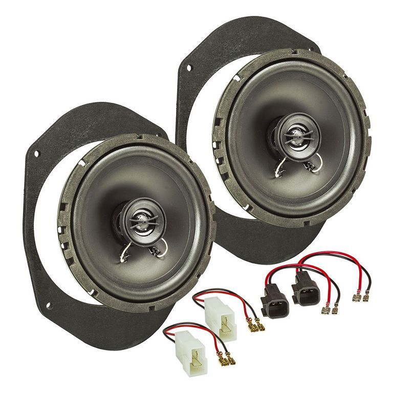 tomzz Audio TA16.5-PRO MDF Lautsprecher Einbau Set kompatibel mit Ford Fiesta Ka Focus Mondeo 165mm 2-Wege Koaxial System