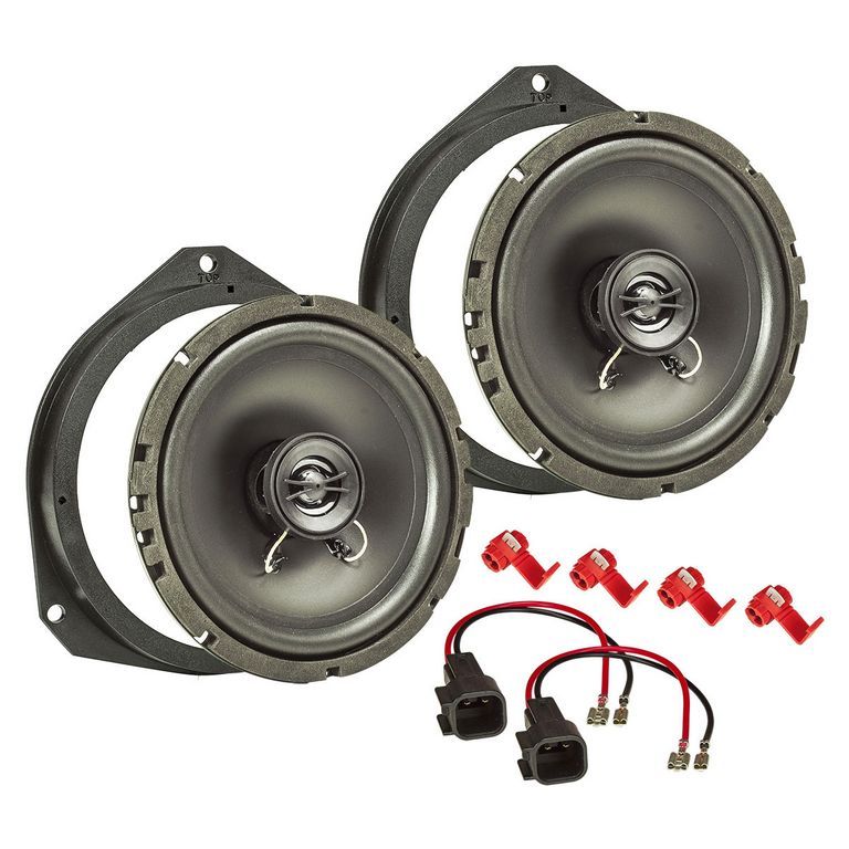 tomzz Audio TA16.5-PRO Lautsprecher Einbau Set kompatibel mit Ford Ka 165mm 2-Wege Koaxial System