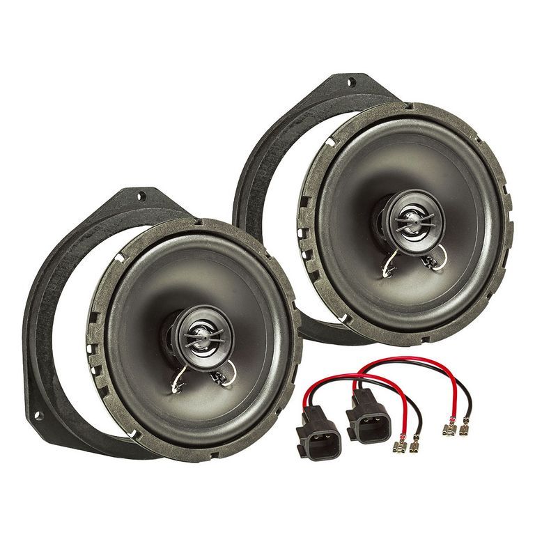 tomzz Audio TA16.5-PRO MDF Lautsprecher Einbau Set kompatibel mit Ford Ka 165mm 2-Wege Koaxial System