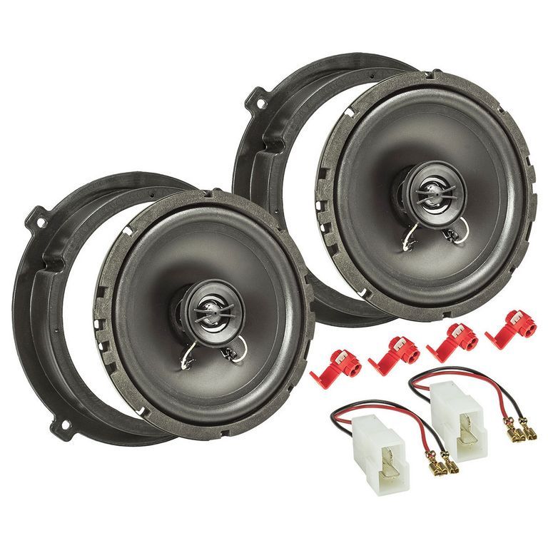 tomzz Audio TA16.5-PRO Lautsprecher Einbau Set kompatibel mit Hyundai Kia Tucson Santa Fé ix35 i20 Sportage 165mm 2-Wege Koaxial System