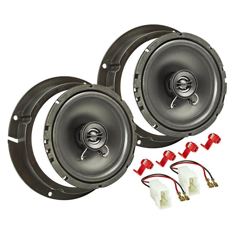 tomzz Audio TA16.5-PRO Lautsprecher Einbau Set kompatibel mit Kia Niro Sportage Soul Carnival 165mm 2-Wege Koaxial System