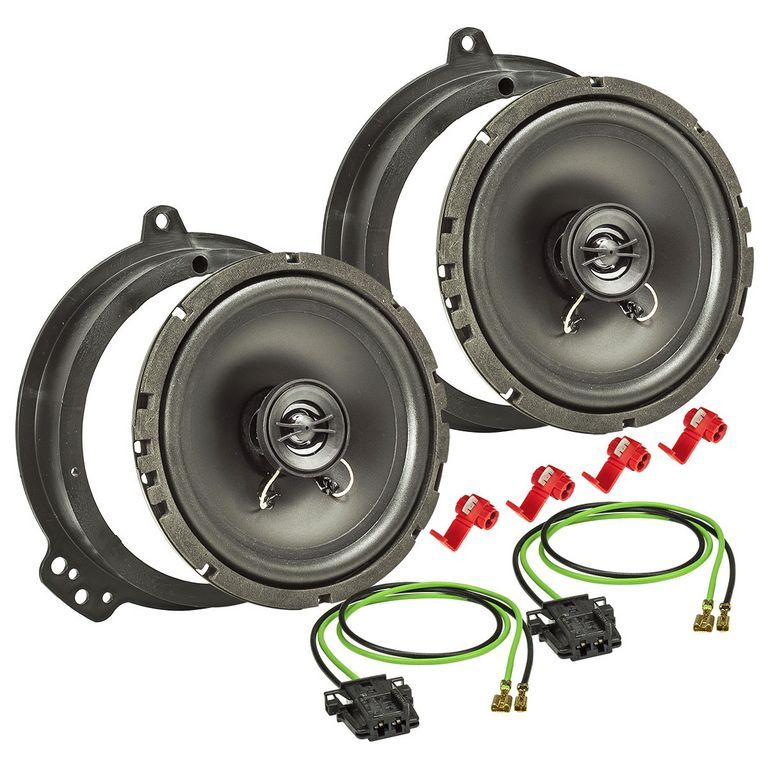 tomzz Audio TA16.5-PRO Lautsprecher Einbau Set kompatibel mit Mercedes E-Klasse CLS (W211) (C219) 165mm 2-Wege Koaxial System