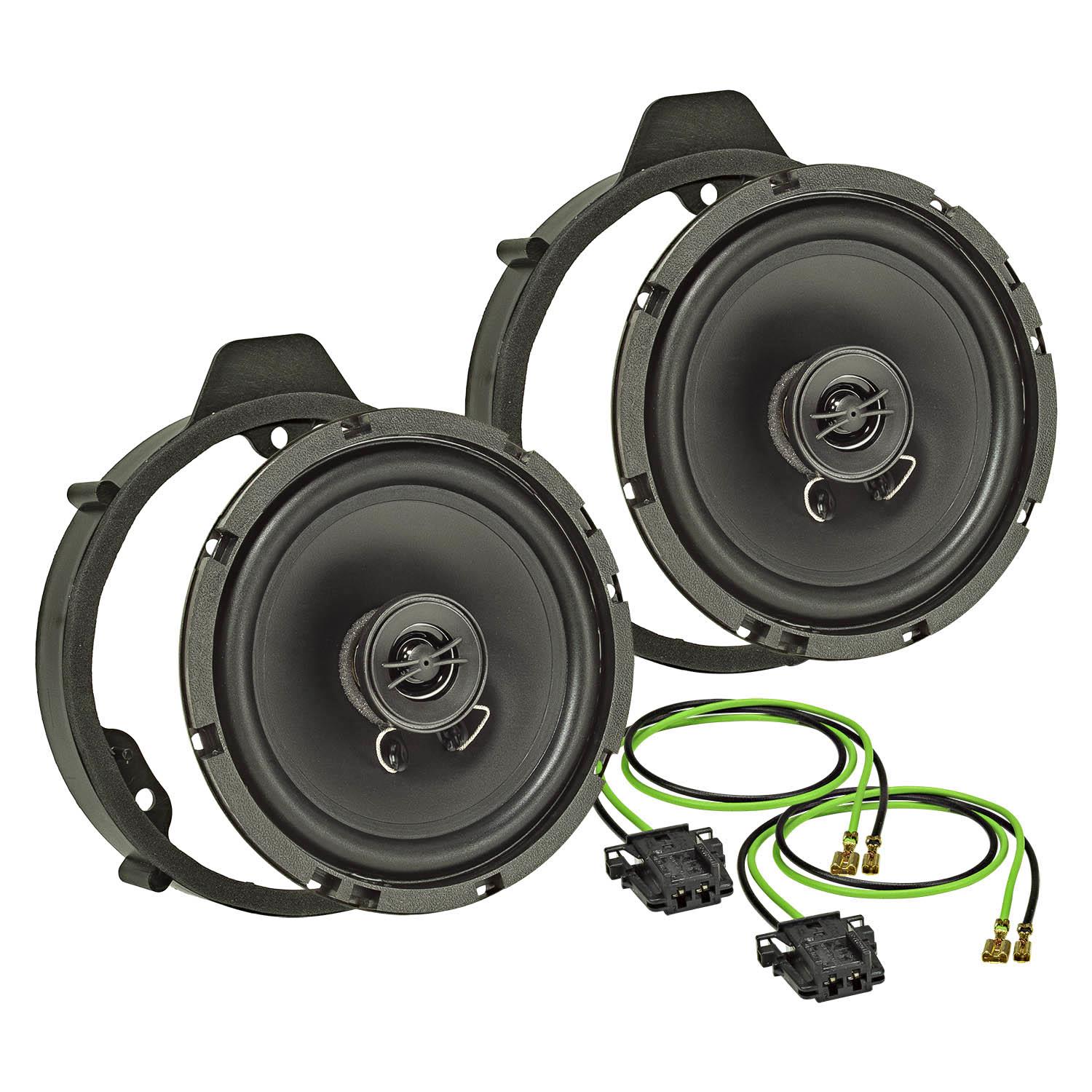 tomzz Audio Lautsprecher Einbau Set kompatibel mit Mercedes A-Klasse B-Klasse W176 W246 165mm 2-Wege Koaxial System Pioneer TS-G1720f