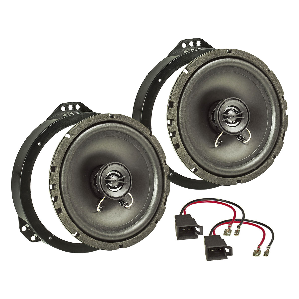 tomzz Audio Lautsprecher Einbau Set kompatibel mit Opel Astra Omega Vectra Zafira 165mm 2-Wege Koaxial System Pioneer TS-G1720f