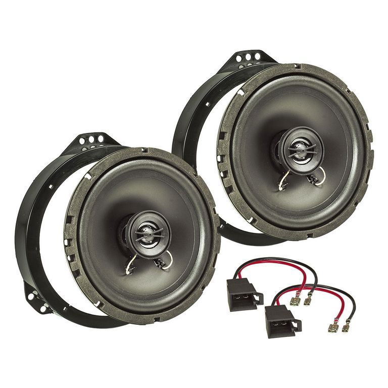 tomzz Audio TA16.5-PRO Lautsprecher Einbau Set kompatibel mit Opel Astra Omega Vectra Zafira F B A 165mm 2-Wege Koaxial System