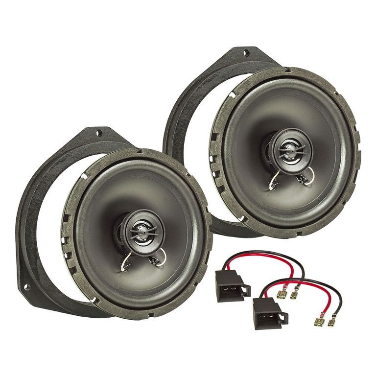 tomzz Audio TA16.5-PRO MDF Lautsprecher Einbau Set kompatibel mit Opel Citroen Fiat Peugeot Astra Corsa Jumper Ducato Boxer 165mm 2-Wege Koaxial System