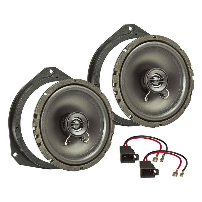 tomzz Audio TA16.5-PRO Lautsprecher Einbau Set kompatibel mit Opel Astra Corsa Signum Vectra Zafira 165mm 2-Wege Koaxial System