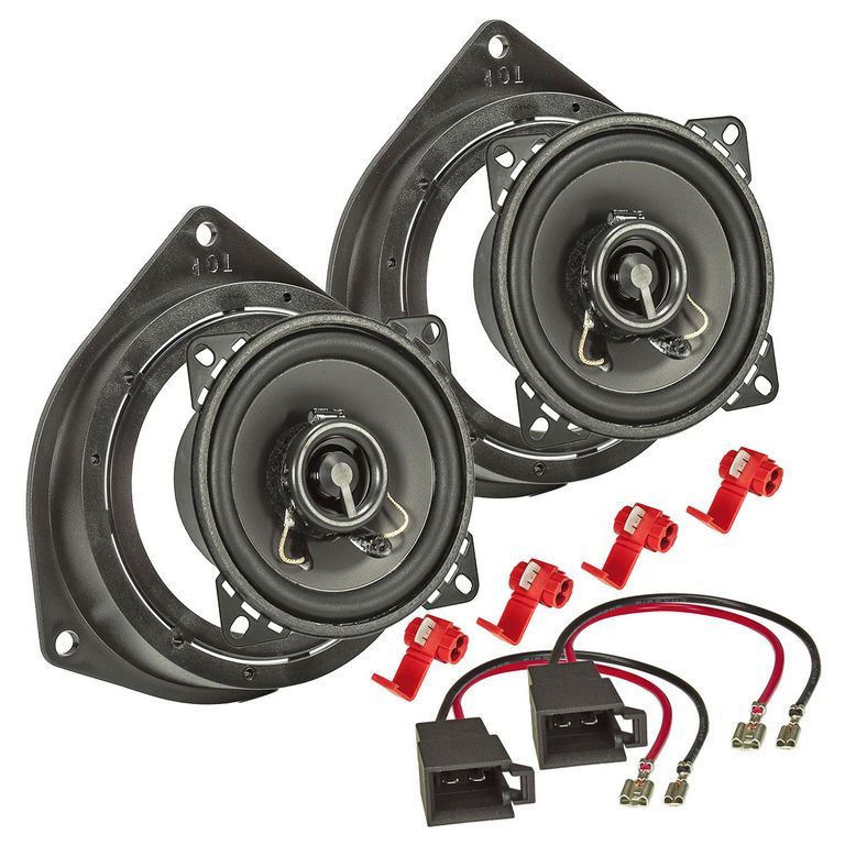 tomzz Audio Lautsprecher Einbau Set kompatibel mit Opel Astra Corsa Vivaro Zafira 100mm 2-Wege Koaxial System TA10.0-PRO